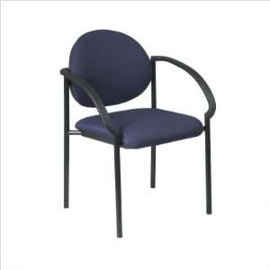 Stack Chair with Arms and Black Frame (special order) Fabric Color 
