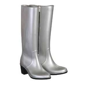  Silver High Heel Boot Fashion Footwear   6/39: Patio, Lawn 