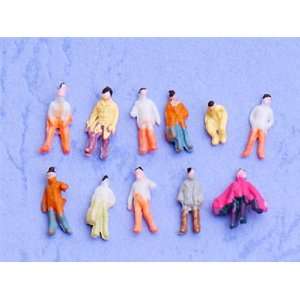   Painted Model Train People Figures Scale Z (1 to 200) Toys & Games