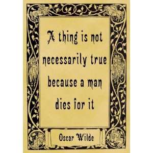 Pack of 4, 6 inch x 4 inch (14 x 10 cm) Gloss Stickers Oscar Wilde Man 