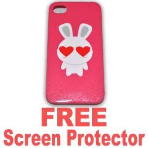 Rabbit TPU Case for Apple Iphone 4g (At&t Only) Jc077re + Free Screen 