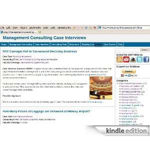  Management Consulting Case Interviews Kindle Store 