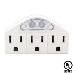    Topzone 3 Outlet Wall Tap with Sensor Light