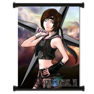  Final Fantasy VII Game Yuffie Fabric Wall Scroll Poster 