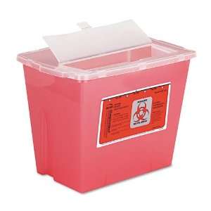  Impact® Sharps Container, Square, Plastic, 2 gal, Red 