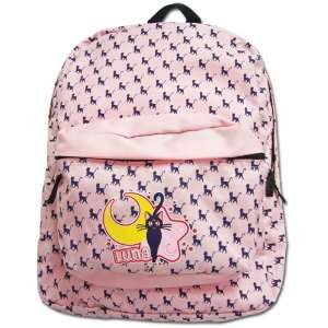 Anime SAILOR MOON Luna the Cat PINK Large Work School Backpack CUTE 