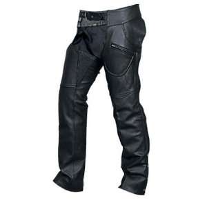   Chaps w/Spandex waist & thighs, Analine Cowhide Leather Automotive