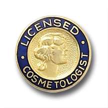 Licensed Cosmetologist Emblem Insignia Lapel Pin 813  