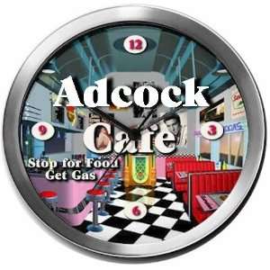  ADCOCK 14 Inch Cafe Metal Clock Quartz Movement: Kitchen 