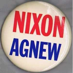  Nixon Agnew 1968 4 Inch Button 