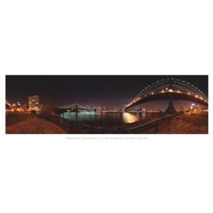 Grube Brooklyn 360 New York City Panoramic Travel Photography Poster 