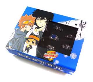 Katekyo Hitman Reborn Cosplay Vongola Guardian Ring Set  