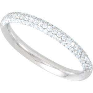   Diamond Anniversary Rings (0.375 Ct. tw.) in 14k White Gold: Jewelry