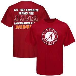   Alabama Crimson Tide Crimson Favorite Teams T shirt