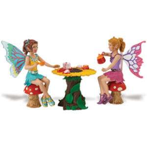 TEA PARTY SET~FLOWER FAIRIES~2010Free Ship w/$25+SAFARI  