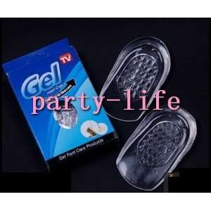  silicone gel heel cup pads/shoe insoles relief for heel strike 