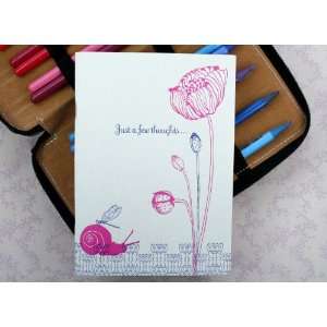  Pink Poppies Letterpress Journal