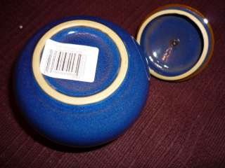 DENBY Imperial Blue sugar bowl with lid NWT!! MINT!  