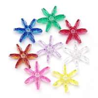 25mm Darice Starflake Beads   144pcs.   14 colors avail  