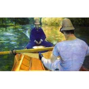   Caillebotte   32 x 20 inches   Boaters on the Yerres