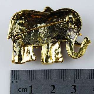 Unique elephant Brooch Pin Swarovski Crystals Gift #094  