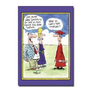   Outfit   Hilarious Cartoon Graduation Greeting Card: Office Products