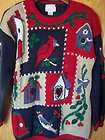 christopher banks womens christmas sweater size m med one day