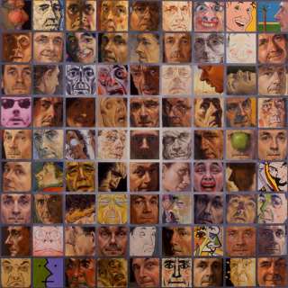   portraits. 81 different styles ( 1024 x 1024 cm ) Oil on Canvas