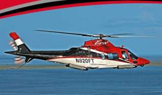 RC Agusta A 109 EVA Scale Helicopter 600 Size RTF 9Ch Retracts Trex 