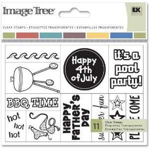   Image Tree Clear Stamp Card Set   4th Of July: Arts, Crafts & Sewing