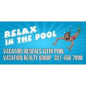  Vinyl Banner   Vacation Pool Real Estate Specialized 