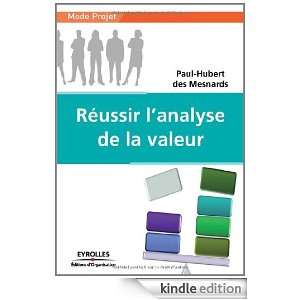 Réussir lanalyse de la valeur (French Edition) Paul Hubert Des 