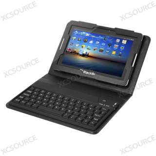 Bluetooth Wireless Leather Keyboard Cover Case 7 For BlackBerry 