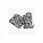 Sin In Linen Zebra Print Pot Holder in Black and White D03 POT