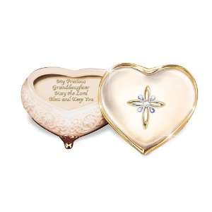  Collectible Porcelain Heart Shaped Jeweled Music Box: My 