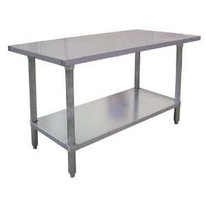   FMA (22063) Stainless Steel Work Table Straight Edge: Home & Kitchen