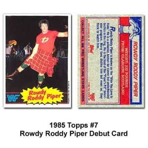  Topps Rowdy Roddy Piper WWE Debut Card