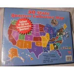  50 State Quarters Collectors Map 