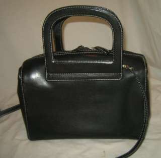 Black doctor style handbag purse  