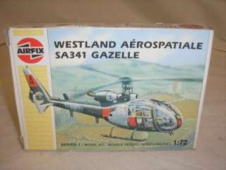   WESTLAND AEROSPATIALE GAZELLE HELICOPTER MODEL KIT 172 #1059  