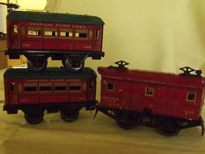 American Flyer O GAUGE Red 1096 engine more RUNS GREAT!  