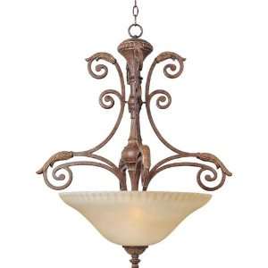  Maxim Lighting 24103CFGF Three Light Gray Up Pendant 