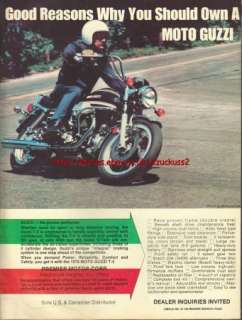 Moto Guzzi T 3 reason To Own 1977 Magazine Advert #2110  