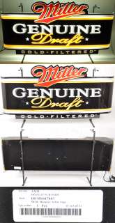 PICK UP ONLY Miller Genuine Draft MGD Sign Fluorescent Marquee Light 