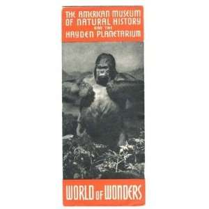  World of Wonders Museum Natural History 1939 Brochure 