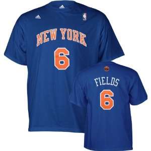  Landry Fields adidas Blue Name and Number New York Knicks 