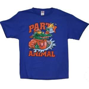  College Party Animal Tee Shirt Alligator: ADULT XL 