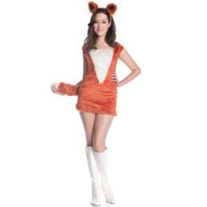   Party By Mystery House Red Fox Teen Costume / White/Brown   Size Large