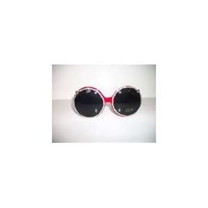  Rhinestone studded Flip lense mouse sunglasses (Red 