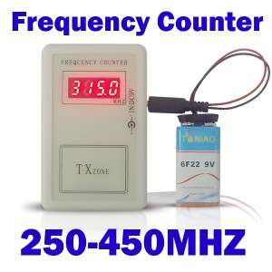 Wireless Portable Frequency Counter Reader 250 450M Hz  